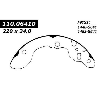 CENTRIC PARTS Centric Brake Shoes, 111.06410 111.06410